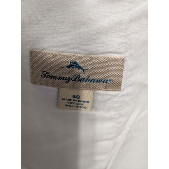 Tommy Bahama Pleated Casual Chino Silk Shorts Cream/Tan Men's Size 40 - Picture 7 of 7